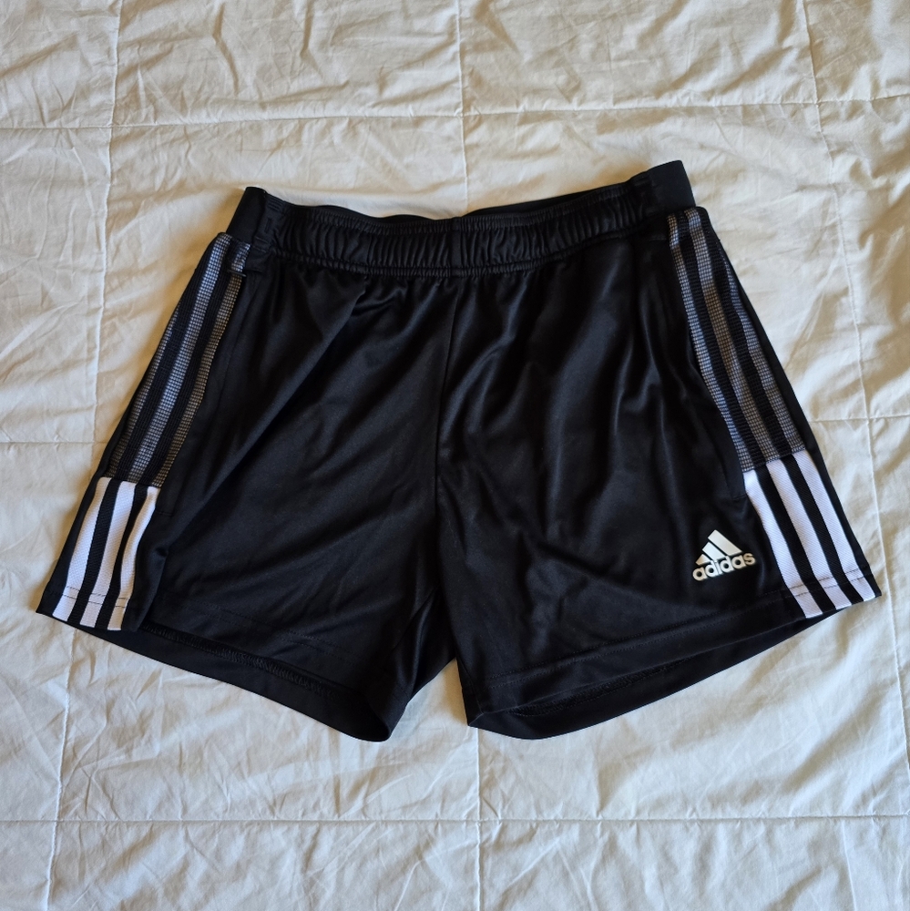 Adidas Women's Black Shorts With Pockets